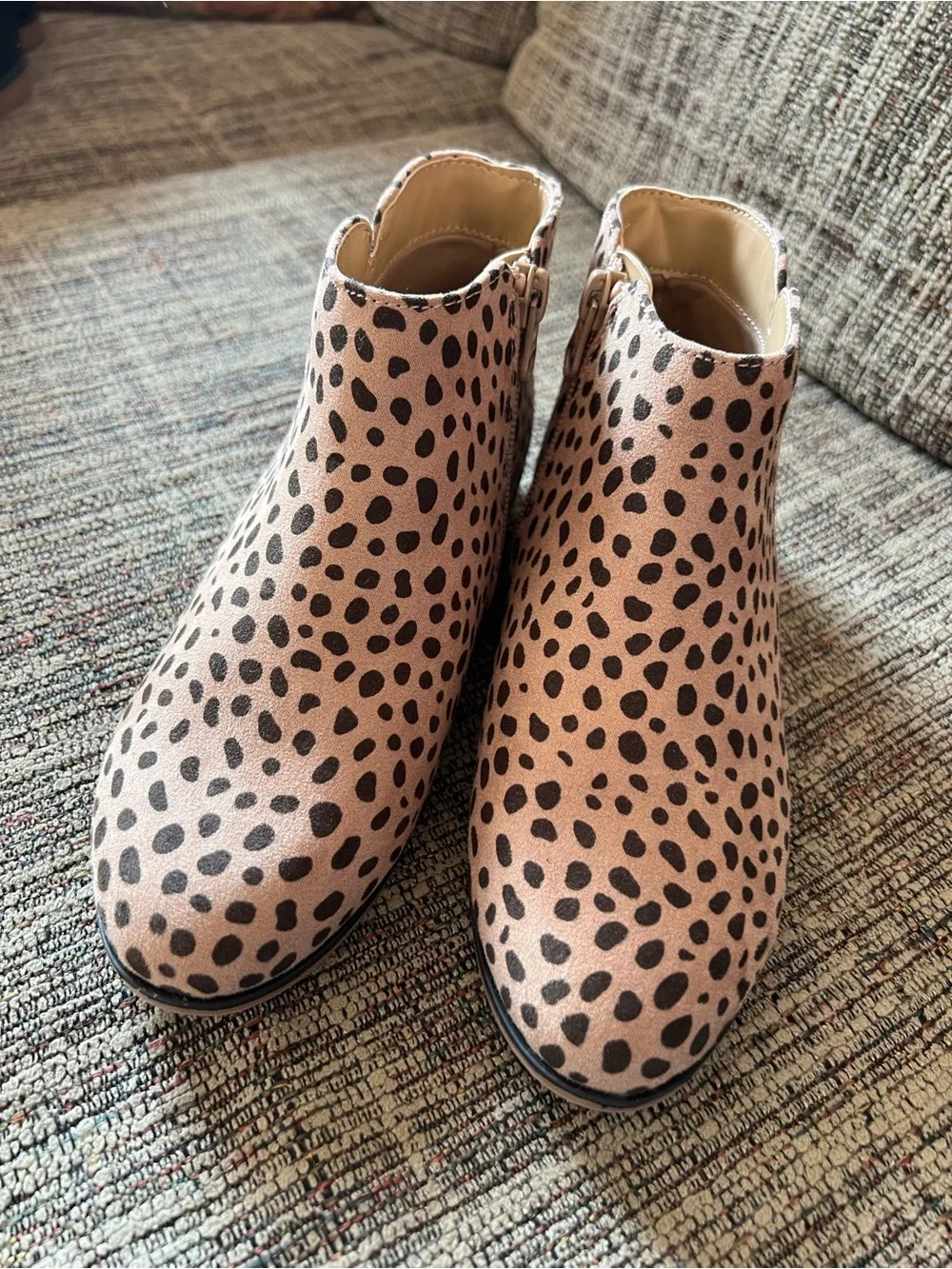 Cat & Jack Animal Print Ankle Boots